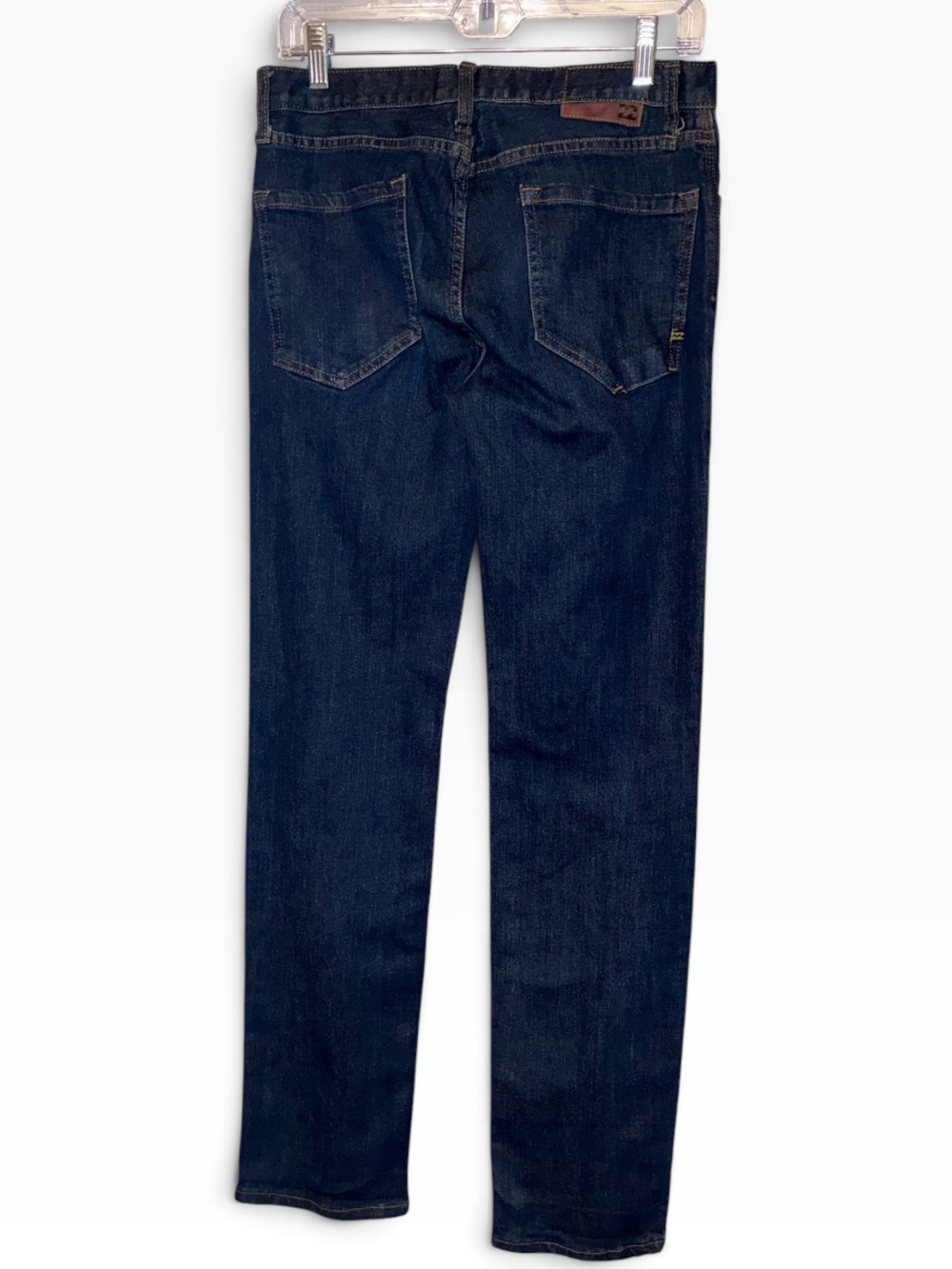 billabong straight leg blue denim stretch jeans